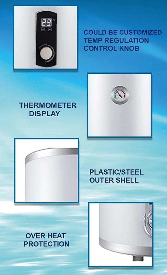 30L / 50L / 80L / 100L Electric Water Heater For Shower Vertical Wall