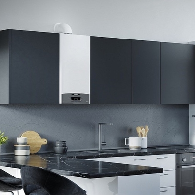 Wall Mounted Gas Fired Hot Water Boiler , Wall Hung Boilers For Radiant Heat